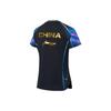 Li-Ning Влагоотводящая быстросохнущая футболка с коротким рукавом реглан для соревнований, женские топы, черный цвет AAYT030-1