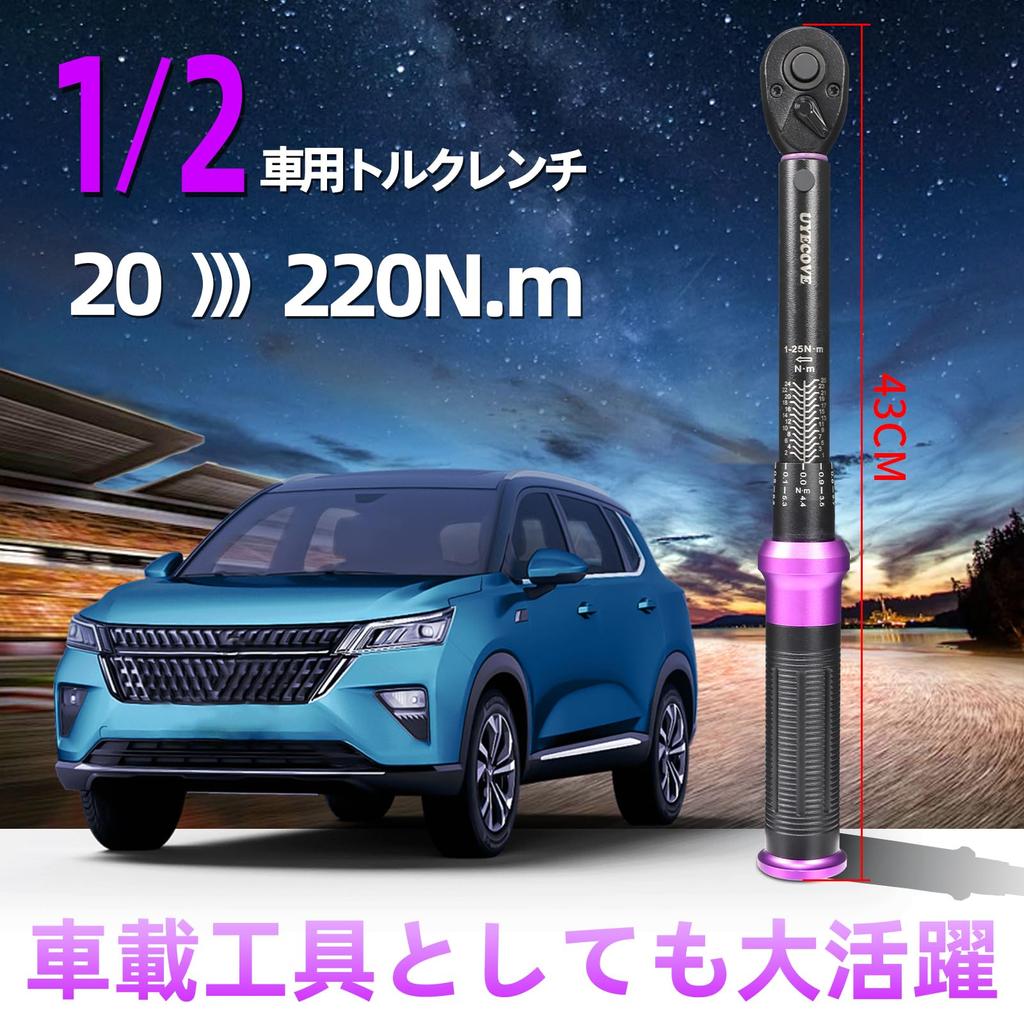 UYECOVE Torque Mm Tire High Accuracy Dual Left and Right 72 Feed Quick Easy To Calibration Japanese Instruction Storage Case Included Wrench, Car,