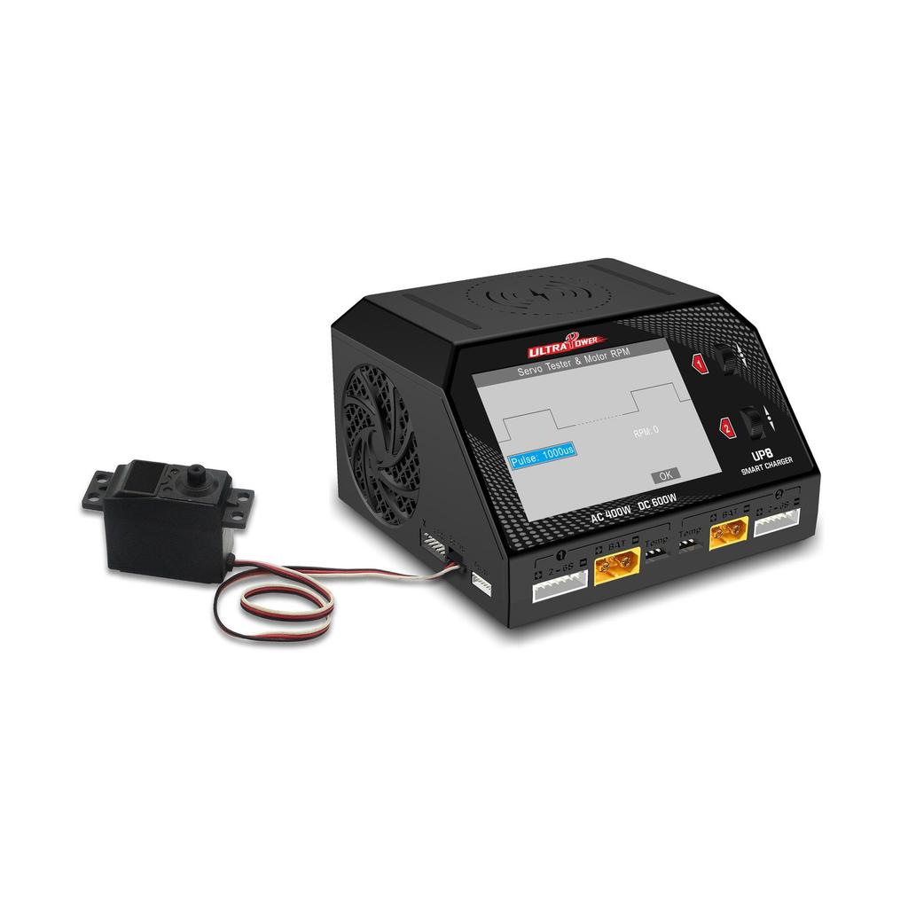 Двухканальное зарядное устройство для литиевых аккумуляторов UltraPower UP8 400 Вт
