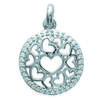[J9413] - Silver Pendant 'Love' White Silver (rhodium Plated) - 15 Mm