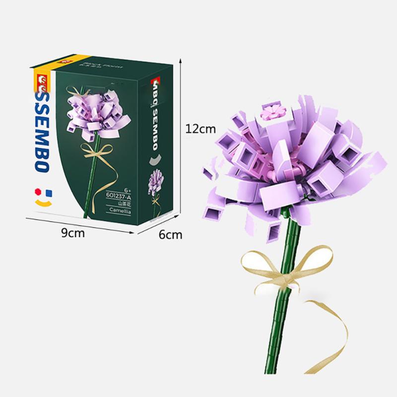 Вечные цветы Букет Строительные блоки Совместимы с Lego Сборные строительные блоки Игрушки для