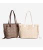 Women's Large Capacity Monogram Tote & Crossbody Handbag