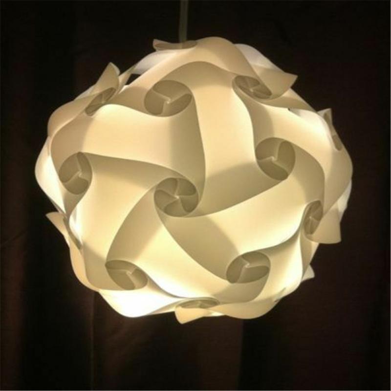 Сделай сам Шаровая лампа Пластиковый абажур Минималистичное украшение для лестницы Столовой Гостиной Кабинета