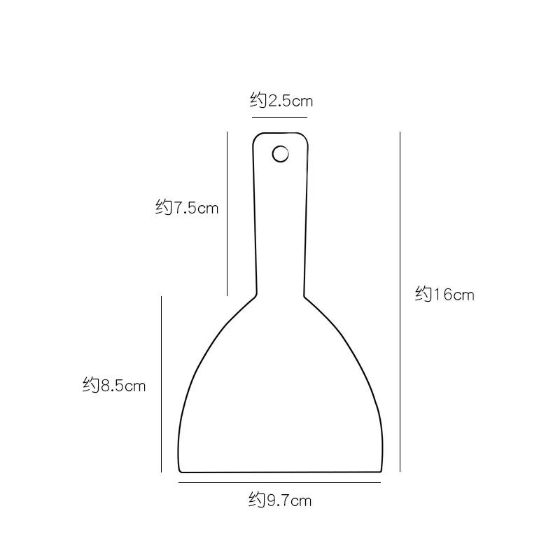 Нож для торта Пластиковый скребок Резак для масла Тесто DIY Выпечка Кухонные принадлежности Мягкие царапающие доски Лопатка для шоколада Треугольный