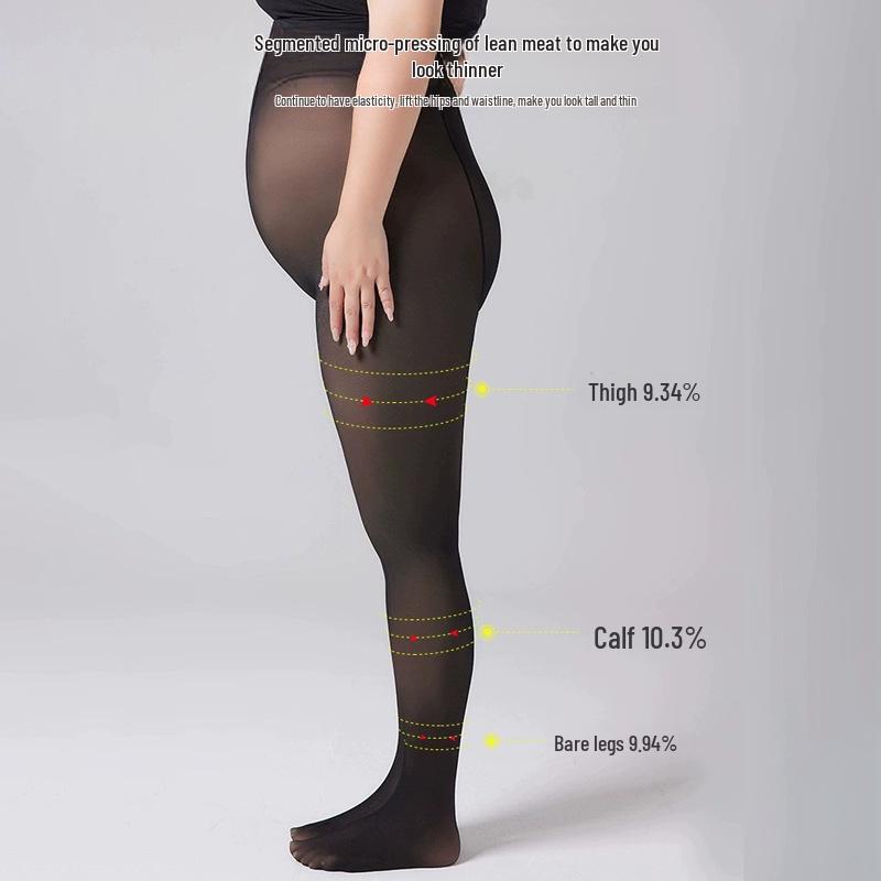 Черные прозрачные леггинсы больших размеров - грузоподъемность 200 фунтов, женские колготки весна/осень/зима