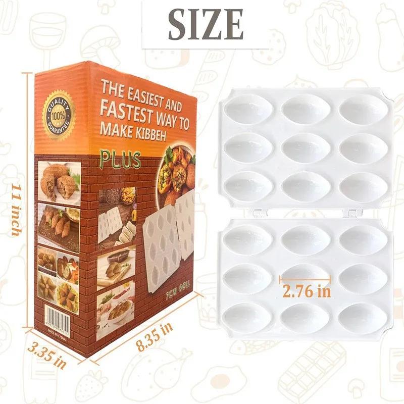 Ручной аппарат для приготовления фрикаделек на 4/9 отверстий, пресс-форма для фрикаделек, мясной комбайн, фарш, киббе, экспресс-торт, десерты, пироги, новый кухонный инструмент для приготовления мяса