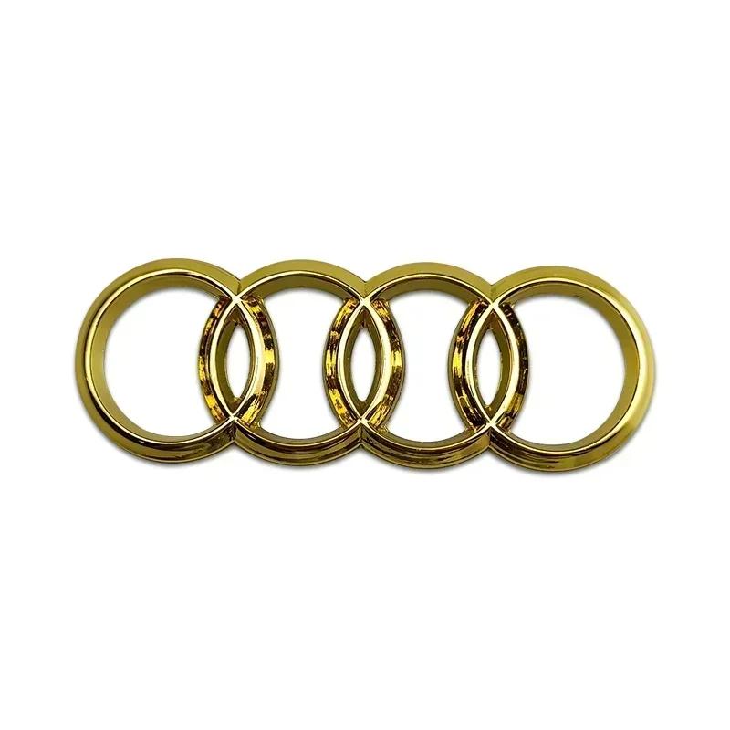 For Audi Alloy Car Steering Wheel Emblem Replaced Sticker A6 A6L A3 A4L A5 A7 A8L A1 Q6 Q7 Q8 TT S5 S7 S8 RS7 RS6 Side Decals