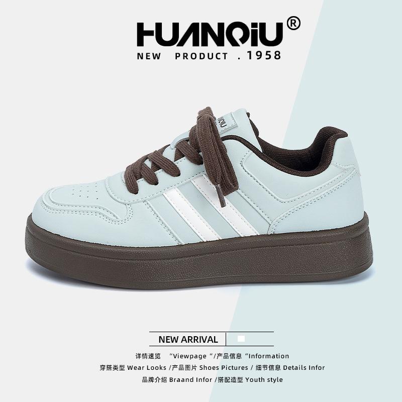 Глобальная толстая подошва обувь женская ZHQ68119 новая весенняя универсальная повседневная студенческая женская обувь нишевая обувь женская