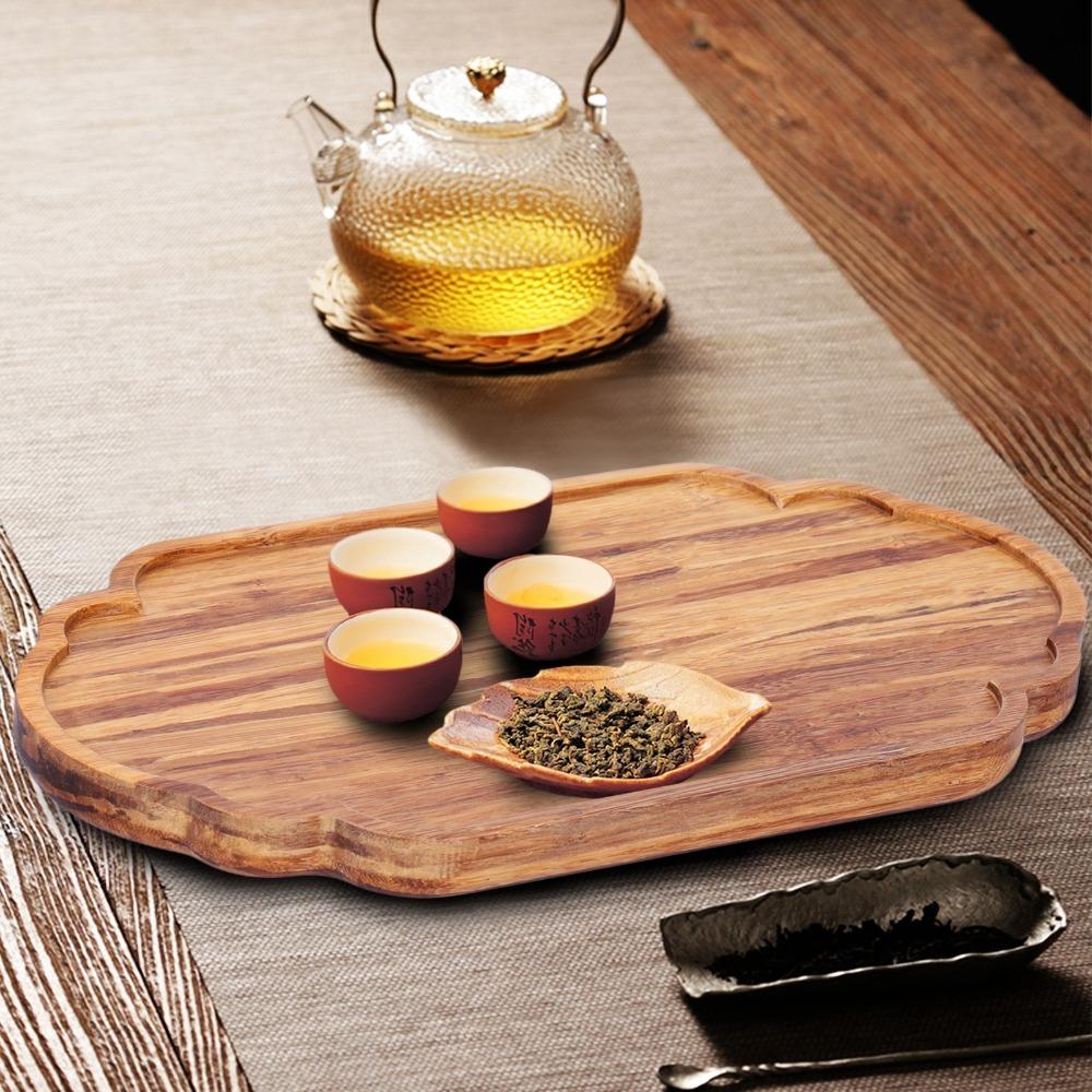 Bamboos Serving Plate Oval Food Platter Easy To Clean Japanese Style Tray Tea Room Use