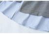 Необычный худи Весна 2026: Женская хлопковая плиссированная футболка с длинным рукавом, 2 предмета, большого размера