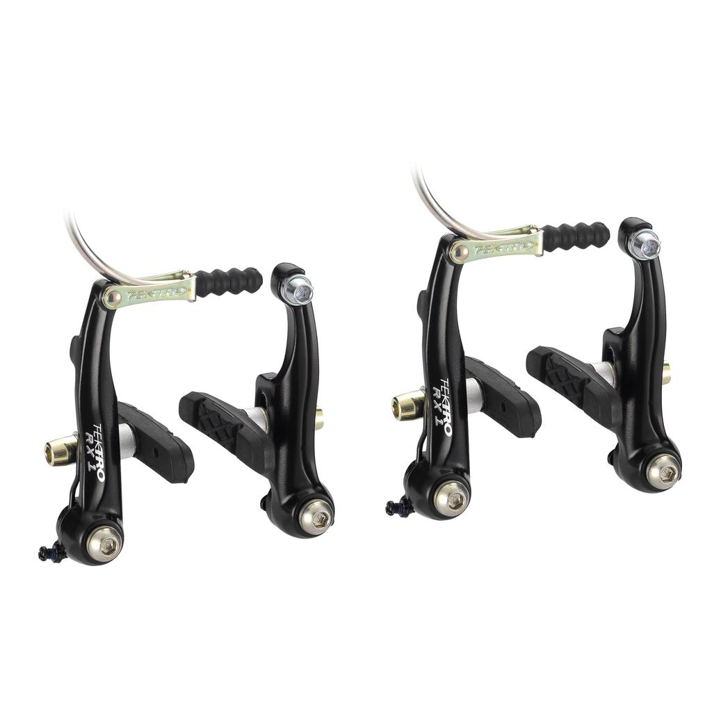 TEKTRO RX1 BMX brake caliper Mini-V brake aluminum alloy side pull brake bicycle clamp arm length 80mm with 836.12 brake shoes