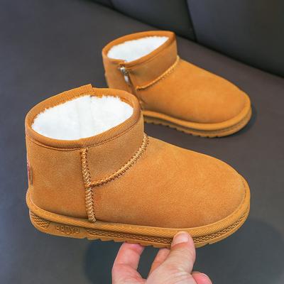 Девочки зимние сапоги детские хлопковые туфли зимние бархатные утепленные сапоги одноклассники нескользящие большие хлопковые мальчики хлопковые туфли сапоги