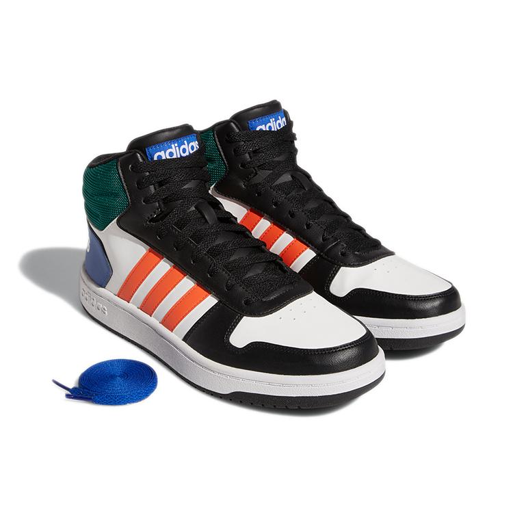 Adidas Hoops 2.0 Mid Basketball Shoes 'White Multi Color' GY5891