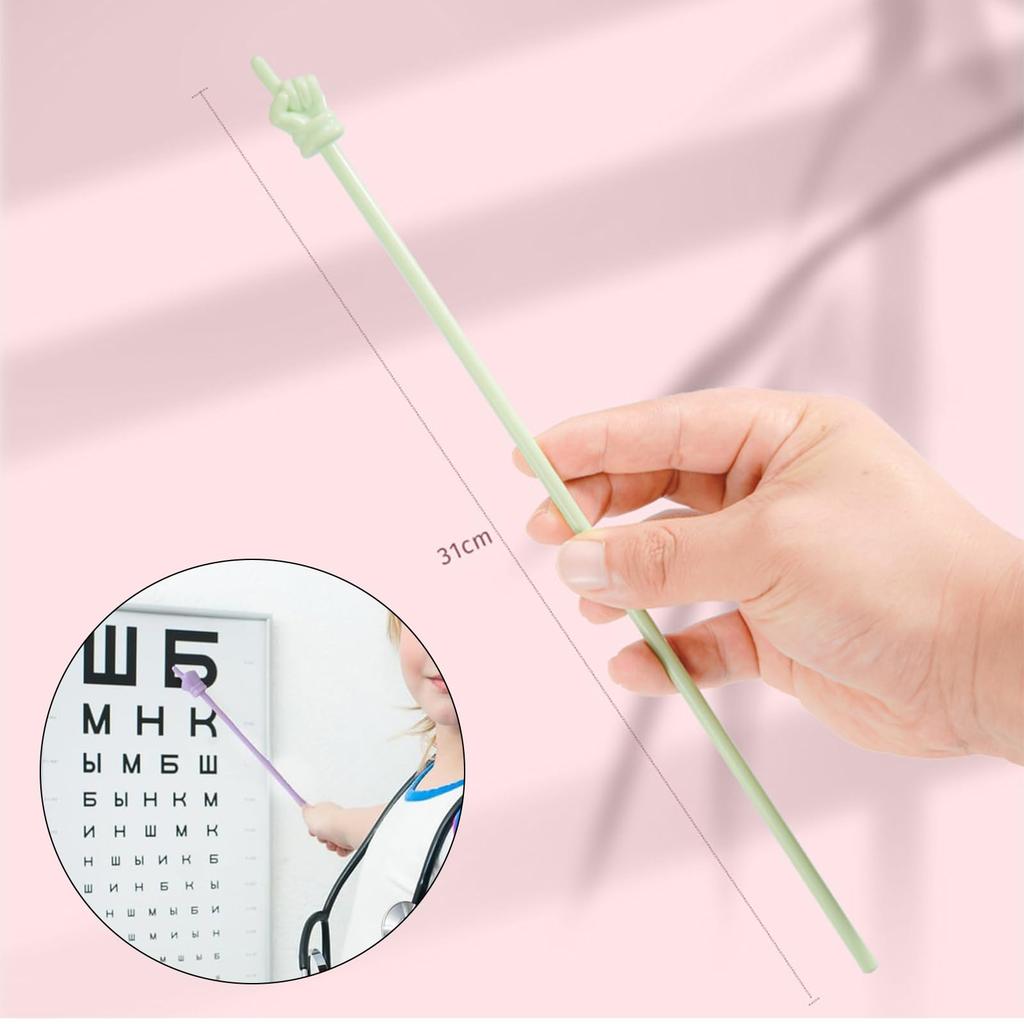 BOJIDO Guide Stick Flexible Pointing Great for and Ideal Teaching Aid for Classroom Instruction Teacher's Pointer, Teacher's (10-Pack) Stick, Lessons,