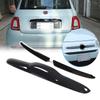 Для Fiat 500 2010-2026 ABS Глянцевый черный Передняя эмблема автомобиля Боковая декоративная полоса Ручка задней двери Декоративная полоса Наклейка Автомобильные аксессуары
