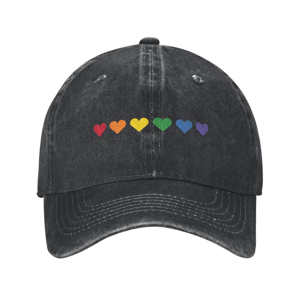 Equality LGBT Pride Awareness for Gay Baseball Cap Unisex Women Distressed Denim Washed Snapback Hat Outdoor Adjustable Caps Hat