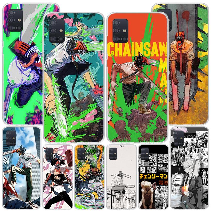 Anime Chainsaw Phone Case For Samsung Galaxy A52 A32 A22 A12 A51 A31 A50S A30S A20S A10S Note 20 Ultra 10 Plus S10 A72 A71 Galax