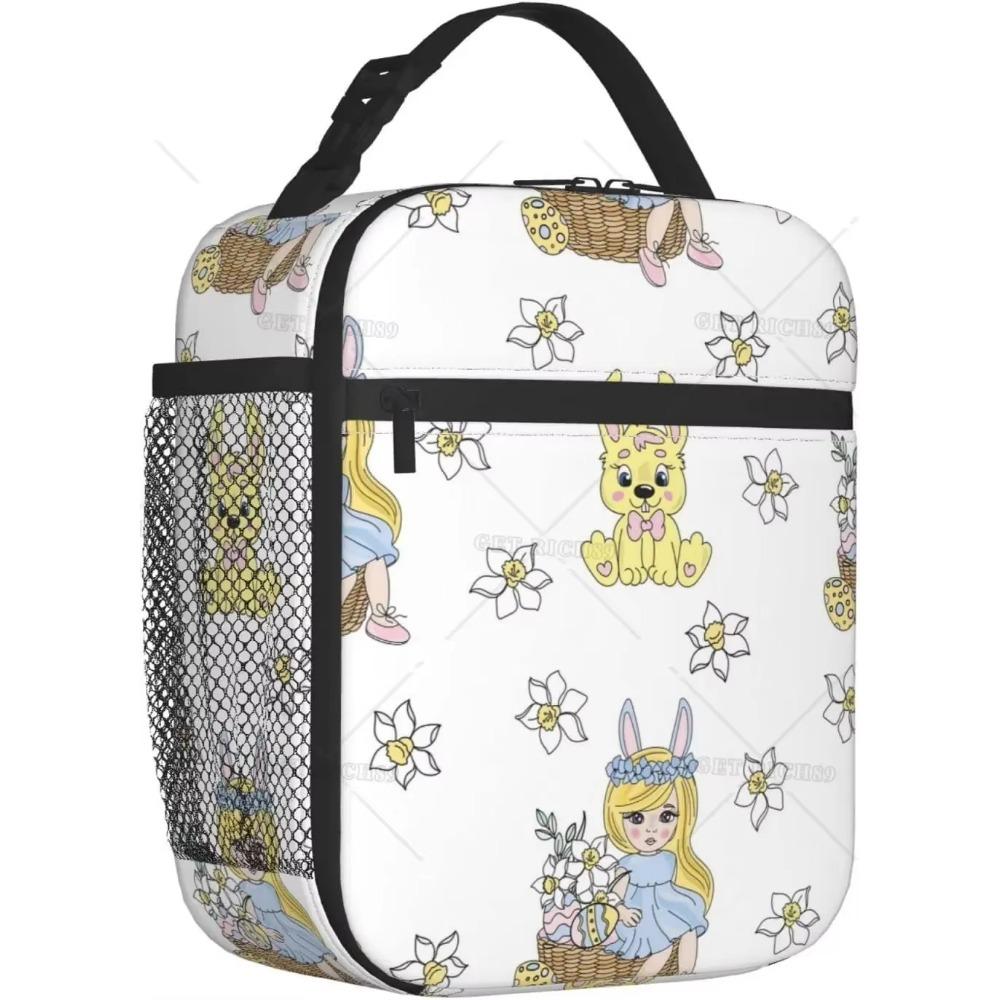 Балерина Животное Нарисованная вручную Портативная Сумка Для Обеда Для Женщин/Мужчин Изолированная Многоразовая Охладитель Ланч-Бокс Для Офиса Работа Школа
