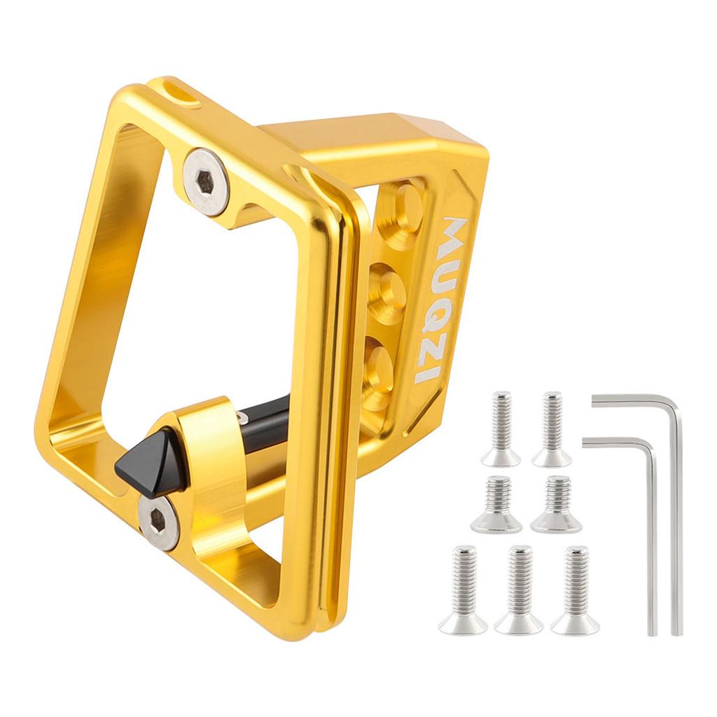 Aluminum 3-hole Front Bracket Shell with 7 Screws Suitable for Brompton Folding Bicycle Handle Basket Support Bracket Practical