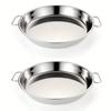 2 Pcs Thickened Stainless Steel Plate  Bread Plate  Cake Plate, Steamer Plate  Cake Making Tools