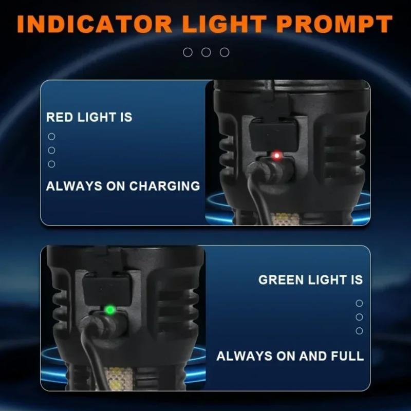 Портативные 9-светодиодные фонарики USB Перезаряжаемый фонарь с клипсой для ручки COB Фонарик для улицы Рыбалка Магнитный рабочий свет