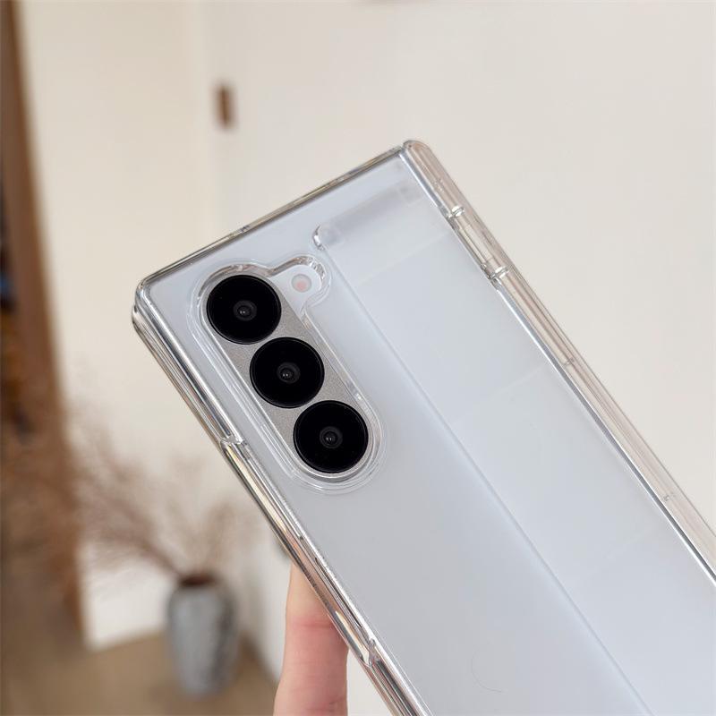 Чехол для телефона Samsung Z Fold8U с ремешком на запястье, шарнир посередине, полное покрытие, складной экран и защита от падений для моделей 7/6/5