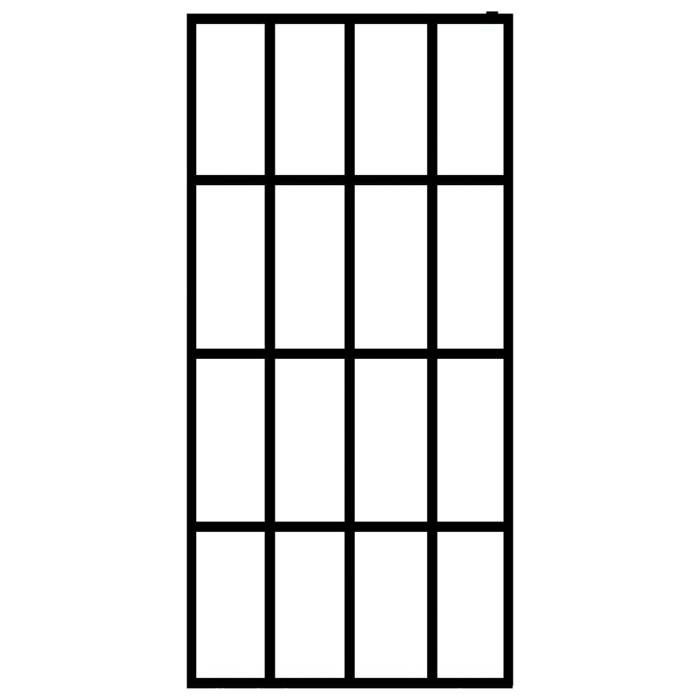 VidaXL Ecran de Douche Cabine de Douche Paroi de Douche Cloison de Douche Maison Salle de Bain Intérieur Robuste Verre 145688