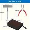 Tire Repair Kit 46PCS Motorcycle Car Accessories Studding Tool Set Puncture Pug Set Car Tire Repair Tool Auto Bike Tire Repair