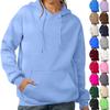Women's Fashion Solid Color Casual Long Sleeve Hoodie