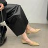 2024 Осень Лидер продаж Туфли на плоской подошве с острым носком Мюли Шнуровка Плоские удобные элегантные модные балетки Zapatos Mujer