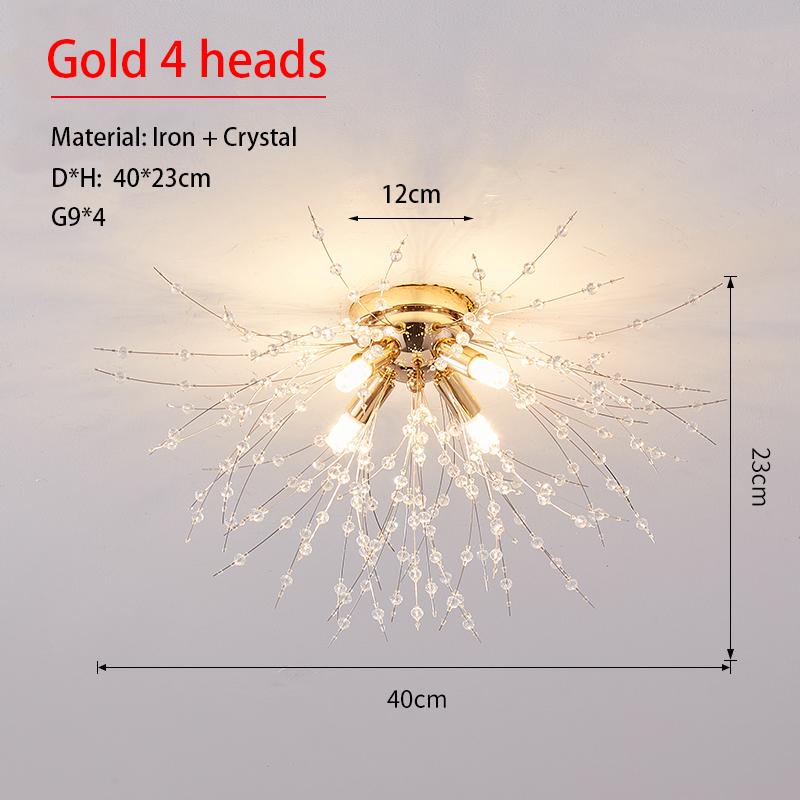 Xiaomi Dandelion Crystal Chandelier Nordic Modern Living Room Dining Room Bedroom Ceiling Light Room Light Fireball Decorative Light