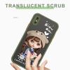 Cute Cartoon Girl Phone Case for iPhone 14 13 12 11 Pro Max Samsung Galaxy S20 FE A52 S23 Infinix Slim Matte Back Cover Lens Protection Cases
