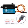 DIYmall 12KG Digital Servo, High Torque, Full Metal Gear, 180 Degree, 7.4V, Waterproof, for Robot RC Cars (1/10, 1/8 Scale)