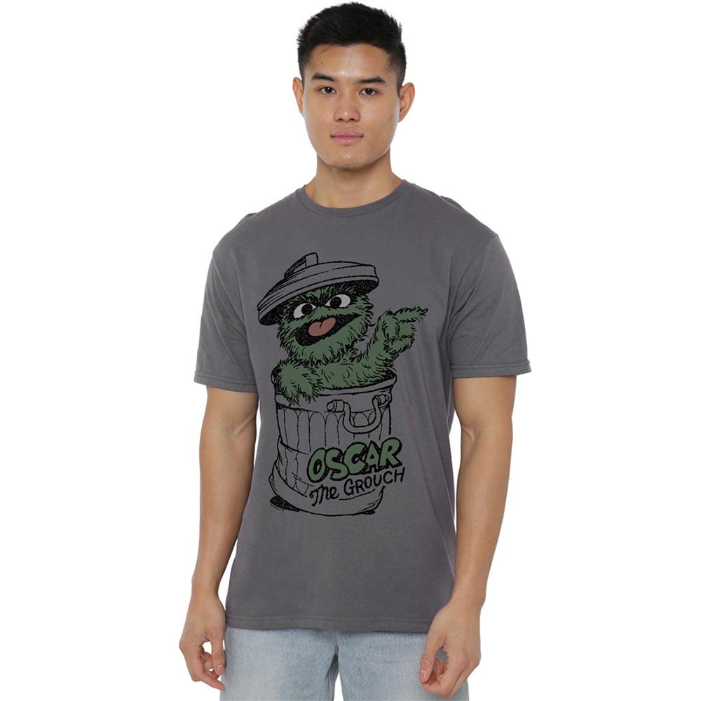 Sesame Street Unisex Adult Oscar The Grouch T-Shirt