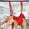 Adjustable Pet Nail Trimming Hammock Breathable Mesh Dog Trimming Restraint Bag  For Cleaning