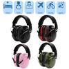 SNR-34dB Anti-Noise Earmuffs Foldable Ear Defenders Adjustable Head Earmuffs  Student Children