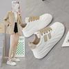 Women's 2025 Spring Korean Casual White Sneakers - All-Match, Comfortable, Sports Style (Model 5803)