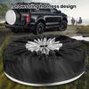 Car Tire Cover Adjustable Drawstring 210D Oxford Cloth Waterproof Portable Handle Universal SUV Auto Tire Sun Protection Dust Cover