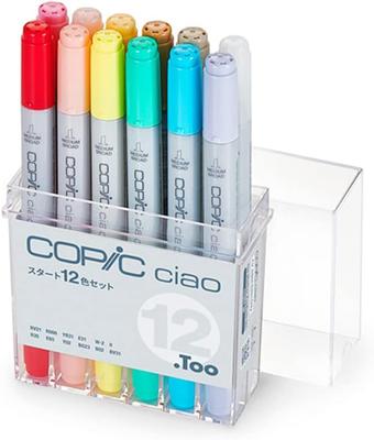 Набор иллюстраторских маркеров Copic Ciao Start, 12 цветов, Маркеры,