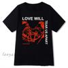 Men T Shirt Lil Peep Peep Love Will Tear Us Apart Graphic Tshirts Women Men Oversized Tee Harajuku Hip Hop Tops Summer XS-4XL