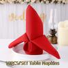 10pcs Smooth Texture Dinner Napkins Washable Cloth Napkins Simplicity Satin Napkins  Christmas Party