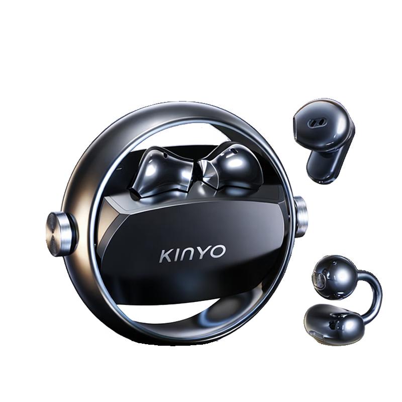 Clip-On Open-Ear Bluetooth Headphones with AI Translation