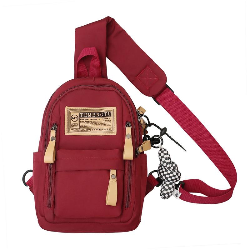 New Messenger Bag Boys Trendy Casual Small Backpack Japanese Versatile Multi-functional Sports Breast Bag Girls Shoulder Bag