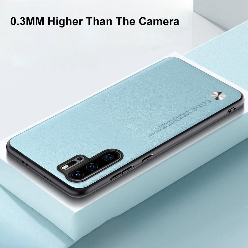Роскошный чехол из искусственной кожи для Huawei P30 Pro, задняя крышка, матовый силиконовый чехол для телефона с полной защитой для Huawei P30 P30Pro Coque