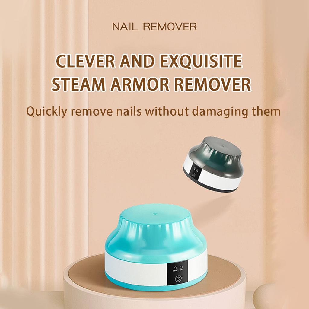 Electric Nail Soak Bowl Automatic Heating Nail Polish Remover Mild And Steam U V Gel Nail Polish Removal Home Nail Salon(blue)1pc