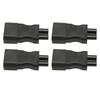 4pcs IEC320 C14 To IEC320 C5 Power Adapter Professional Copper Computer Power Adapter for PDU