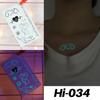 Little Sexy Cute Tattoo for Women Glowing Dark Taty Waterproof Fake Tatoo Luminous Tattoo Stickers Body Art Cartoon Tattoo