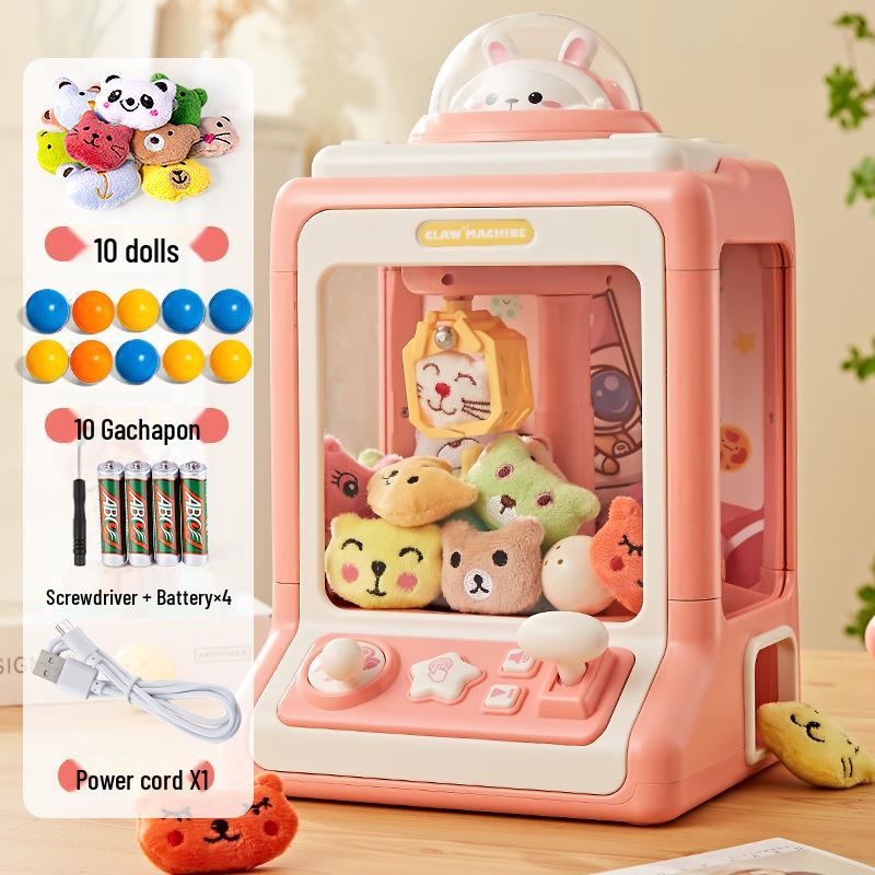 Little Rabbit Kids' Claw Machine - Cute Plush Toy with Sound & Light for Boys and Girls