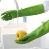 1 Pair Durable Rubber Gloves Kitchen Gloves for Washing Dishes Long Thick Protective Cleaning Gloves for Woman Dishwashing