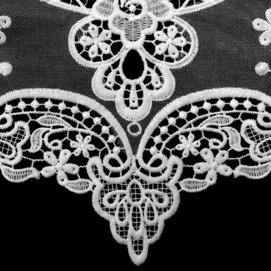 Кружевной искусственный воротник с полой вышивкой, эластичный, съемный, дышащий, моющийся, кружевная аппликация «сделай сам», для швейного магазина
